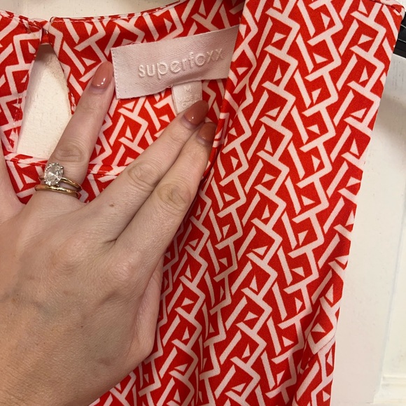 Super Foxx Geometric Pattern A line Dress - Picture 3 of 6